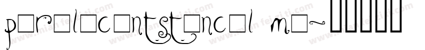paralucentstencil me字体转换